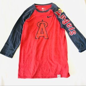 MLB Nike Angels Raglan Tee - Women’s S